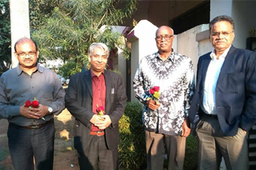 The Ambassador of the state of Eritrea, Mr. Woldemariam and the representative from International Solar Alliance, Mr. Kumar at our office